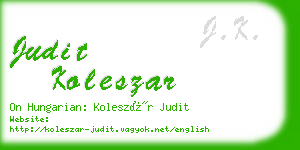 judit koleszar business card